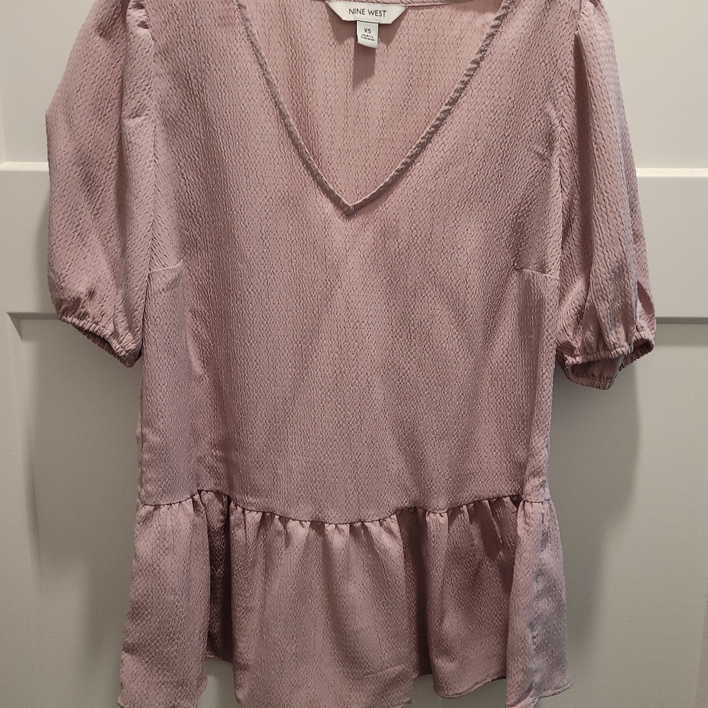 Pink, Nine West Shirt, Size XS